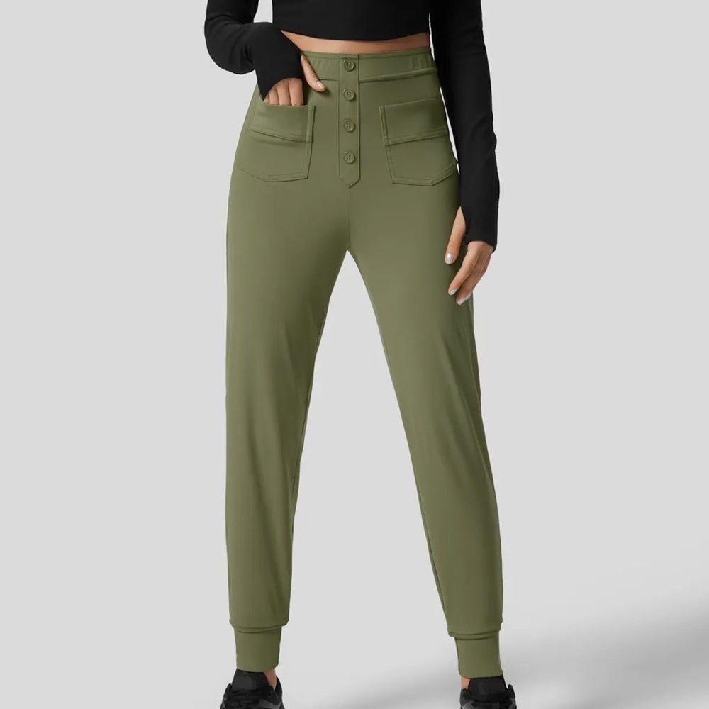 Halara Softlyzero™ High Waisted Button Multiple Pockets Running Joggers XS